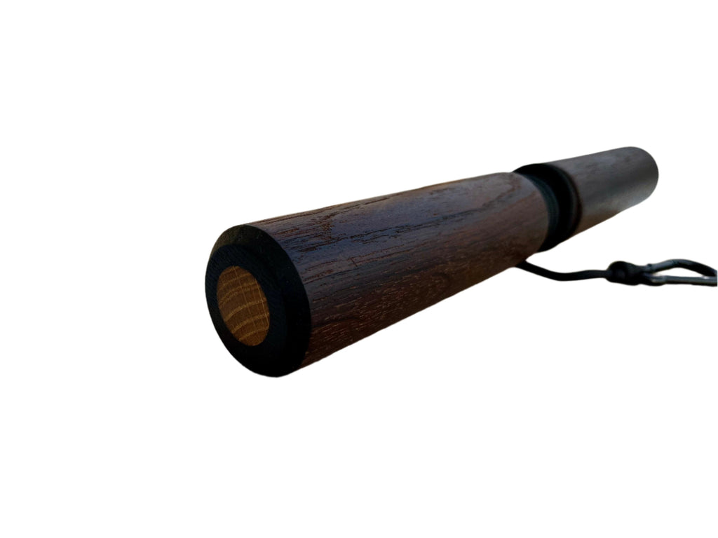 Smoked Oak Wrist Roller with Rope and Carabiner 1.89" (4.8 cm) Diameter (Copy)
