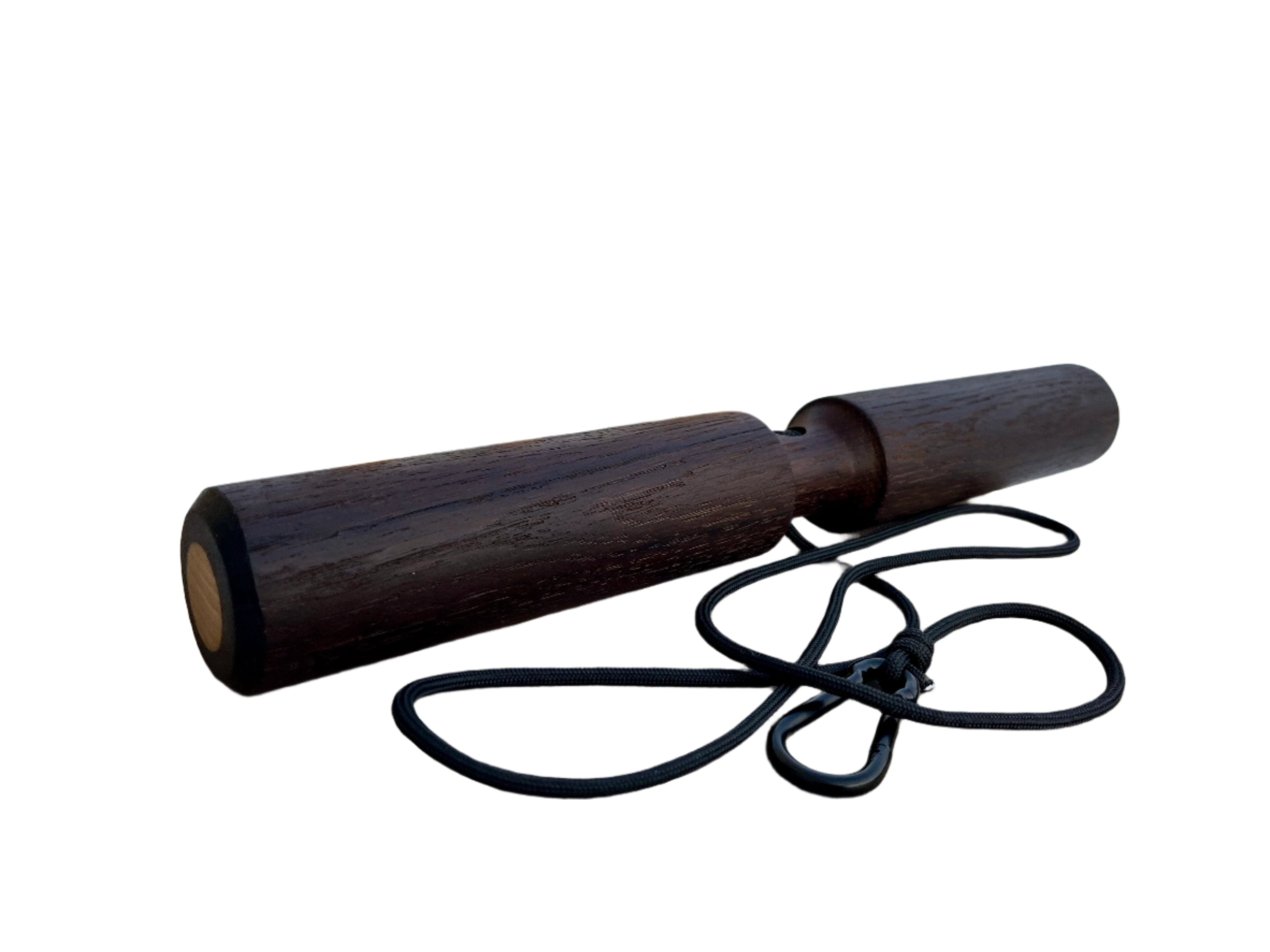 Smoked Oak Wrist Roller with Rope and Carabiner 1.89" (4.8 cm) Diameter (Copy)